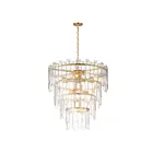 Maxim Lighting 21837AGGL 12-Lumières 720W Feuille d'or Suspendu