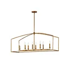 Maxim Lighting 21848EG 8-Lumières 480W Or étrusque Suspendu