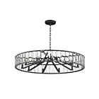 Maxim Lighting 21869BCBK Odeon 10-Lumières 600W Noir Incandescence Lustre