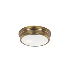 Maxim Lighting 22370SWNAB Fairmont 2-lumières 60W Natural Aged Brass Plafonnier encastré