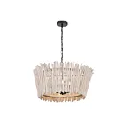 Maxim Lighting 22426WWTBZ Baywood 4-lumières 240W Bronze texturé Lustre