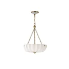 Maxim Lighting 22652WTNAB 3-Lumières 180W Laiton blanc et naturel vieilli Suspendu