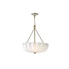 Maxim Lighting 22653WTNAB 3-Lumières 180W Laiton blanc et naturel vieilli Suspendu