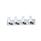 Maxim Lighting Silo 23074CLFTPC 4-lumières 40W Chromé poli Vanité