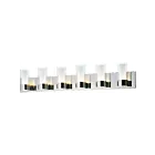 Maxim Lighting Silo 23076CLFTPC-BUL 6-lumières 2W Chromé poli Vanité