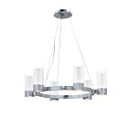 Maxim Lighting 23077CLFTPC-BUL Silo 6-Lumières 12W Chrome poli LED Lustre