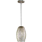 Maxim Lighting 24153BCGS Arabesque 1-Lumière 40W Argent doré Suspendu