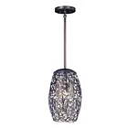 Maxim Lighting 24153CGOI Arabesque 1-Lumière 40W Bronze frotté à l'huile Suspendu