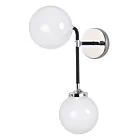 Maxim Lighting Atom 24722WTBKPN 2-Lumières Noir/Nickel poli Applique Murale