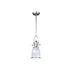 Maxim Lighting 25002CLSN Hi-Bay 1-Lumière 60W Nickel satiné Suspendu