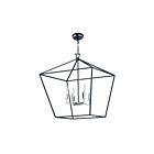 Maxim Lighting 25155TXBPN Abode 4-Lumières 240W Noir texturé/Nickel poli Incandescence Lustre