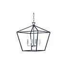 Maxim Lighting 25156TXBPN Abode 4-Lumières 240W Noir texturé/Nickel poli Incandescence Lustre