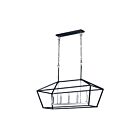 Maxim Lighting 25157TXBPN Abode 5-Lumières 300W Noir texturé/Nickel poli Incandescence Lustre