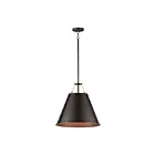Maxim Lighting 25162OIAB Trestle 1-Lumière 60W Bronze frotté à l'huile/laiton antique Suspendu