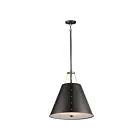 Maxim Lighting 25164OIAB Trestle 3-Lumières 180W Bronze huilé/laiton antique Suspendu