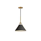 Maxim Lighting 25229BKNAB 1-Lumière 60W Laiton noir et naturel vieilli Suspendu
