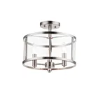 Maxim Lighting 25250CLSN Sentinel 3-lumières Plafonnier semi encastré