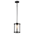 Maxim Lighting 25252CLBK Sentinel 1-Lumière 60W Noir Suspendu