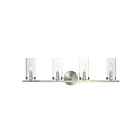 Maxim Lighting Sentinel 25258CLSN 4-lumières 60W Nickel satiné Vanité