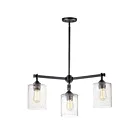 Maxim Lighting 25273SSBZ Stonehenge 3-Lumières 180W Bronze Incandescence Lustre