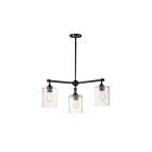 Maxim Lighting 25273SSBZ Stonehenge 3-Lumières 180W Bronze Incandescence Lustre