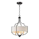 Maxim Lighting 25284WLBZAB Savant 4-Lumières 240W Bronze/Laiton ancien Incandescence Lustre