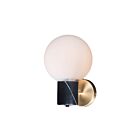 Maxim Lighting Vesper 26030SWSBRBK 1-Lumière Laiton satiné/noir Applique Murale