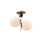 Maxim Lighting 26032SWSBRBK Vesper 2-lumières Plafonnier semi encastré