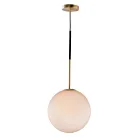Maxim Lighting 26034SWSBRBK Vesper 1-Lumière 60W Laiton satiné/noir Suspendu