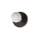 Maxim Lighting Hollywood 26091BKNAB-BUL 1-lumière 6W Noir/laiton vieilli naturel Vanité