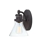 Maxim Lighting Seafarer 26111CDOI 1-lumière 60W Bronze huilé Vanité
