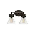 Maxim Lighting Seafarer 26112CDOI-BUL 2-lumières 6W Bronze huilé Vanité