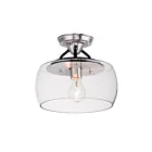 Maxim Lighting 26129CLBKSN Goblet 1-lumière Plafonnier semi encastré