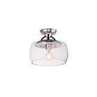 Maxim Lighting 26129CLBKSN Goblet 1-lumière Plafonnier semi encastré