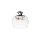 Maxim Lighting 26130CLBKSN Goblet 3-lumières Plafonnier semi encastré