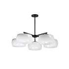 Maxim Lighting 26145WTBK 5-Lumières 300W Blanc et noir Lustre