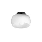 Maxim Lighting 26149WTBK 1-Lumière 60W Blanc et noir Plafonnier encastré