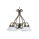 Maxim Lighting 2657MRKB Pacific 5-Lumières 300W Bronze Kentucky Incandescence Lustre