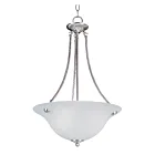 Maxim Lighting 2682FTSN Malaga 3-Lumières 180W Nickel Satiné Suspendu