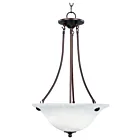 Maxim Lighting 2682MROI Malaga 3-Lumières 180W Bronze frotté à l'huile Suspendu