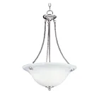 Maxim Lighting 2682MRSN Malaga 3-Lumières 180W Nickel Satiné Suspendu