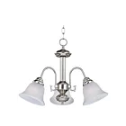 Maxim Lighting 2697FTSN Malaga 3-Lumières 180W Nickel satiné Incandescence Lustre