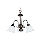 Maxim Lighting 2697MROI Malaga 3-Lumières 180W Bronze frotté à l'huile Incandescence Lustre