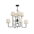 Maxim Lighting 27728OFCHL Paoli 8-Lumières 480W Bronze anthracite Incandescence Lustre