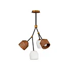 Maxim Lighting 28274DBZAB Akimbo 4-Lumières 28W Bronze foncé/laiton antique Suspendu