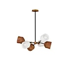 Maxim Lighting 28276DBZAB Akimbo 6-Lumières 42W Bronze foncé/laiton antique Suspendu