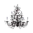 Maxim Lighting 2852OI Elegante 9-Lumières 540W Bronze huilé Incandescence Lustre