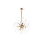 Maxim Lighting 28664CLSBR Polaris 12-Lumières 720W Laiton satiné Suspendu
