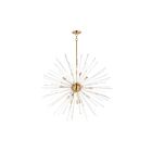 Maxim Lighting 28666CLSBR Polaris 16-Lumières 960W Laiton satiné Suspendu