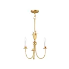 Maxim Lighting 2883GL Paloma 3-Lumières 180W Feuille d'or Suspendu